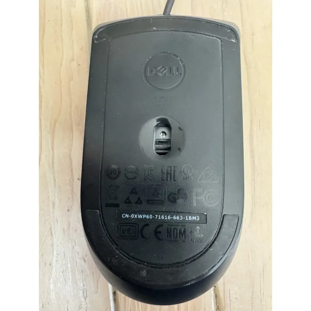 Dell Wired USB Optical Mouse - Black (MS116)